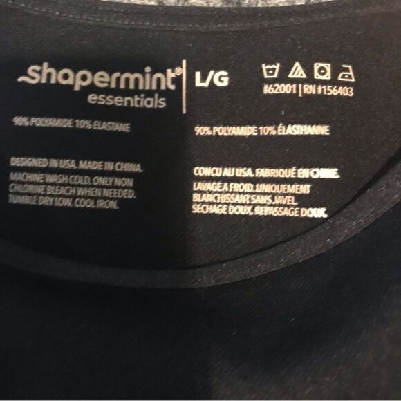 Shapermint Essentials All Day Every Day Scoop Neck Cami Size Large Black NWT - Picture 7 of 7